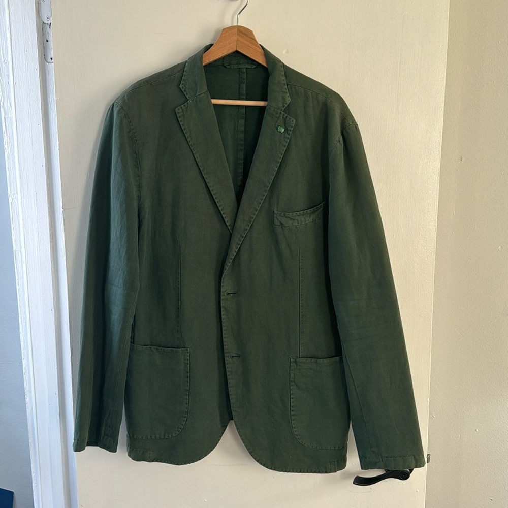 Spada Roma Linen/Cotton Unlined Blazer SZ 56